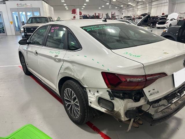 Damaged car displayed
